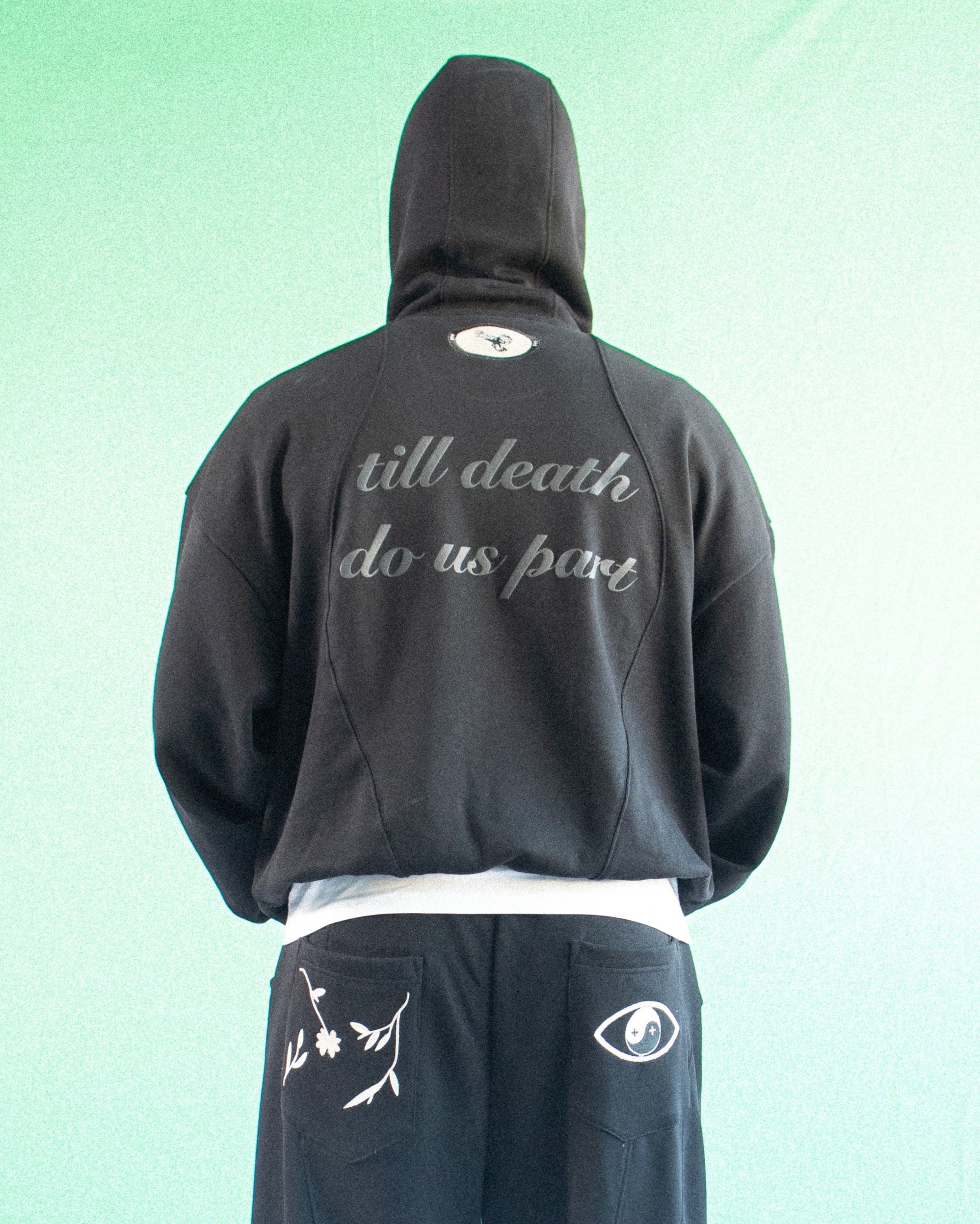 Till Death Panelled Hoodie